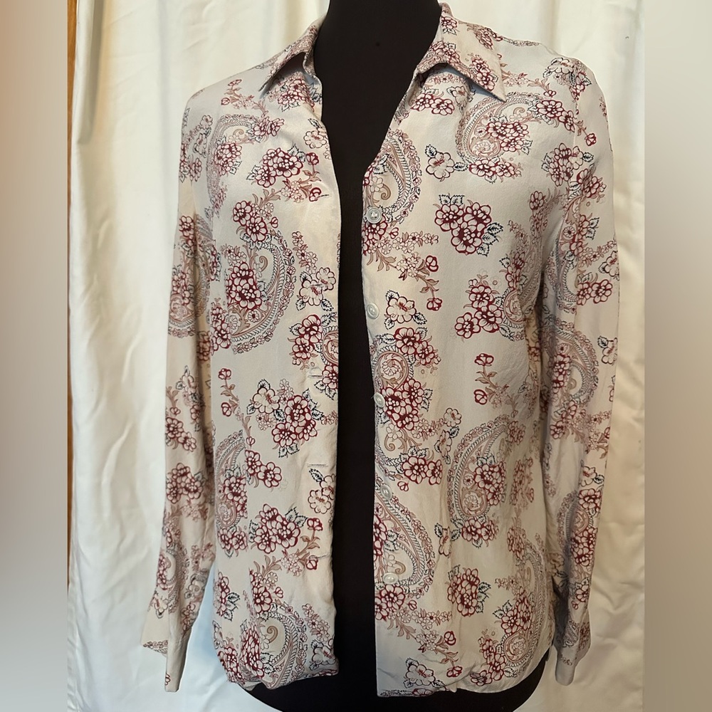Vintage Laura Ashley paisley button down
